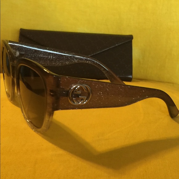 COPY - NWOT GUCCI GLITTER Square Sunglasses - Picture 2 of 8